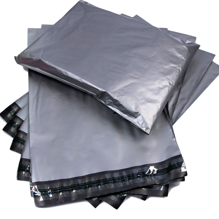 Grey Mailing Bags Pack of 100, Anti-Cracking and Self Sealing
