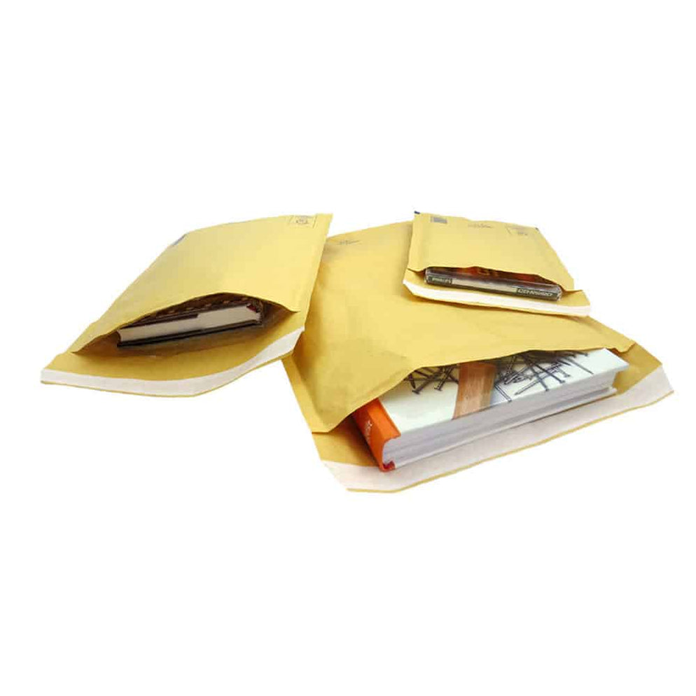aroFOL Luftpolstertaschen Nr. 2, 120x215 mm goldgelb braun 200 S