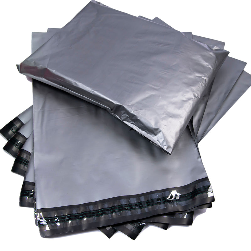 Grey Mailing Bags Pack of 100, Anti-Cracking and Self Sealing