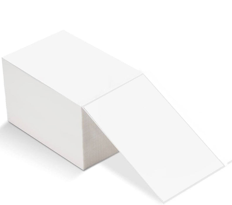 1000 x White Fanfold Thermal Printer Address Labels 4x6" (102x152mm)