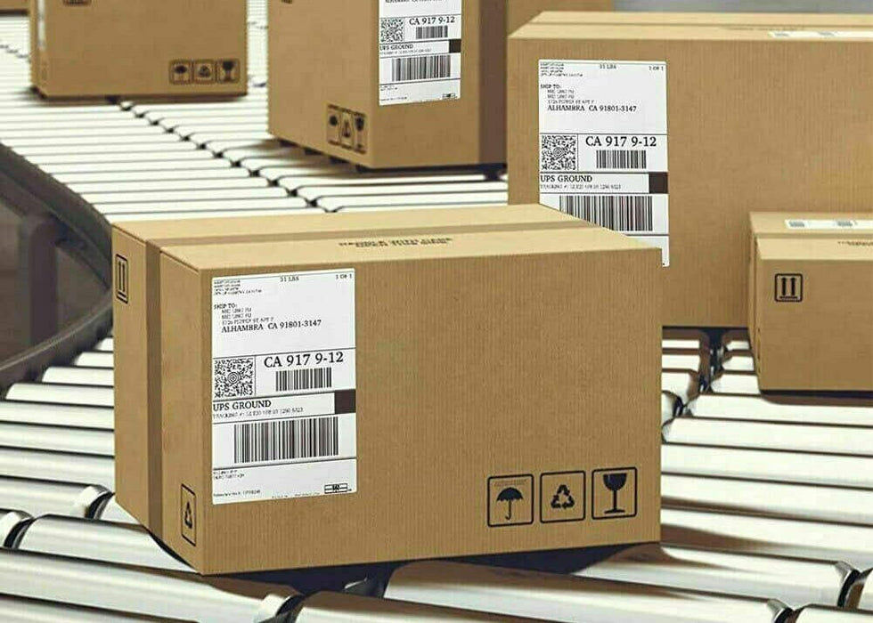 4000 Thermoetiketten 4x6 Zoll (102x152 Mm) – Fanfold, Blanko, Für Versandadressen