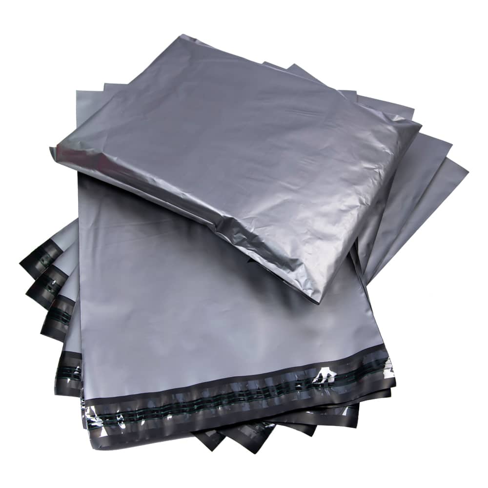 533x610mm 5 Bags Grey Mailing Bags Strong 21 x 24 Inch Extra Large Plastic Polythene Postage Mail Sacks by Packaging-Pros 